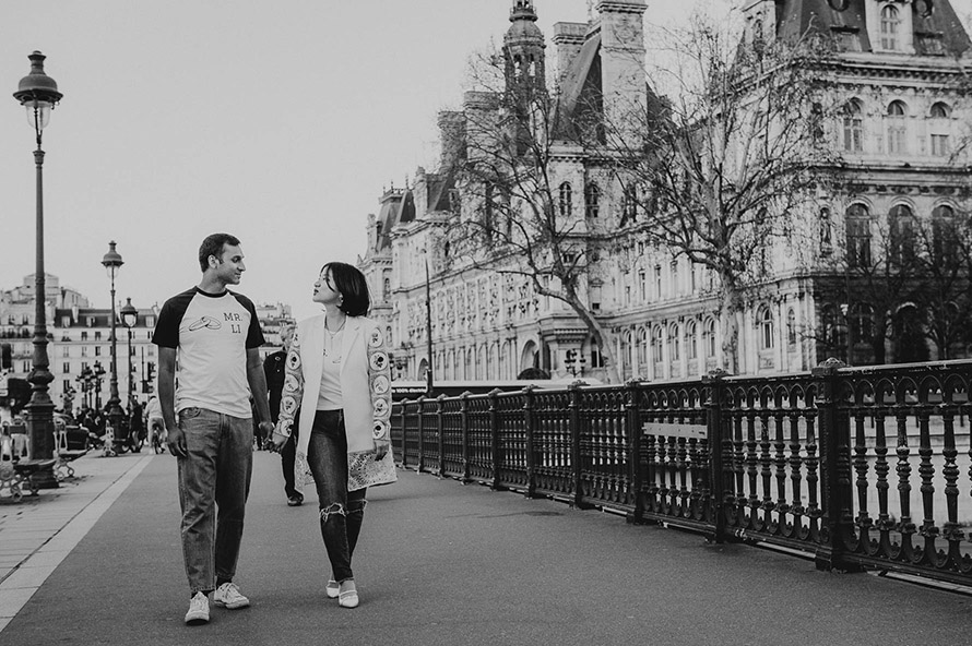 Couple engagement mariage